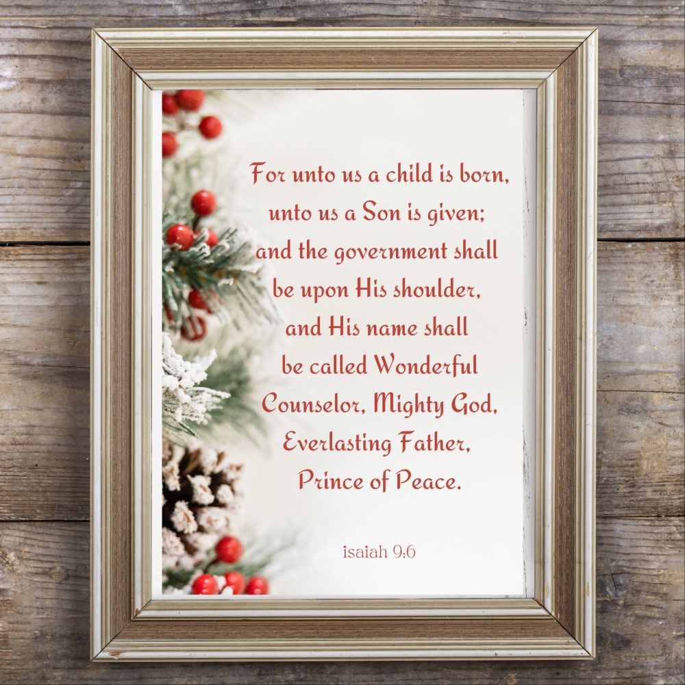 Christmas Bible Quote Print