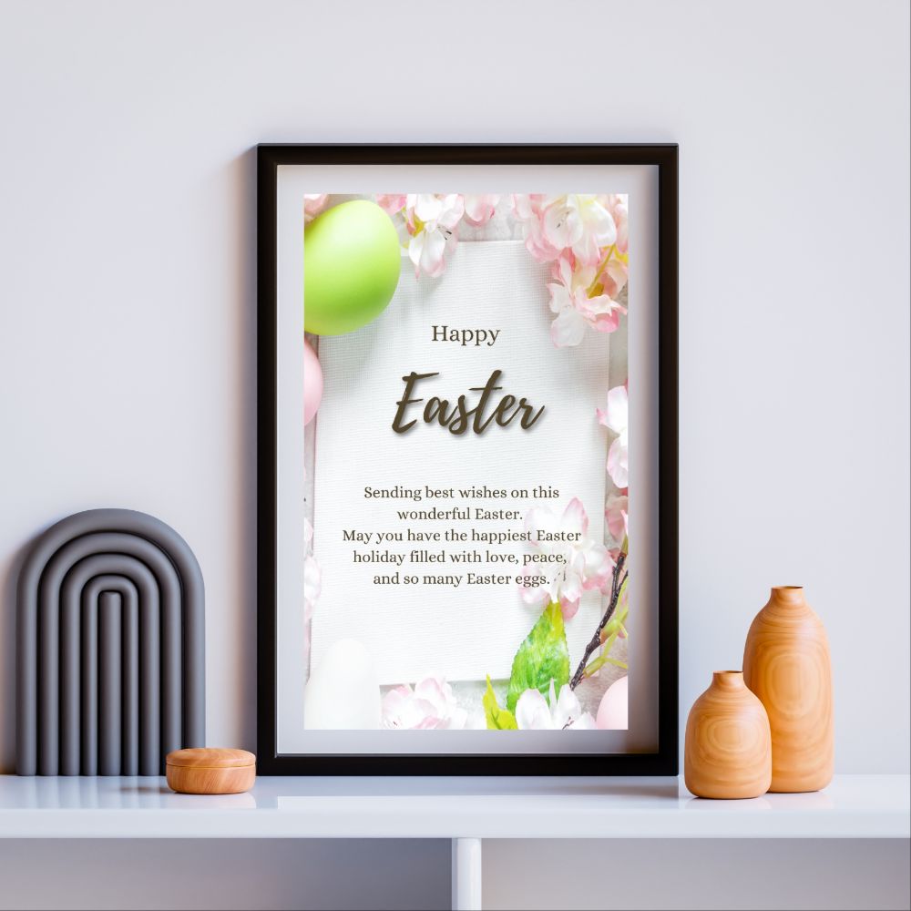 Happy Easter Quote Print