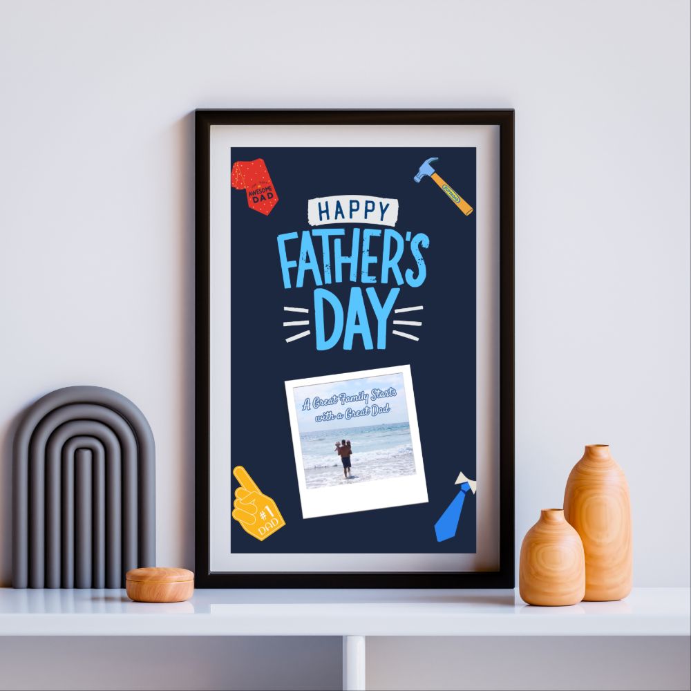 Father's Day Print Gift, Great Dad Design