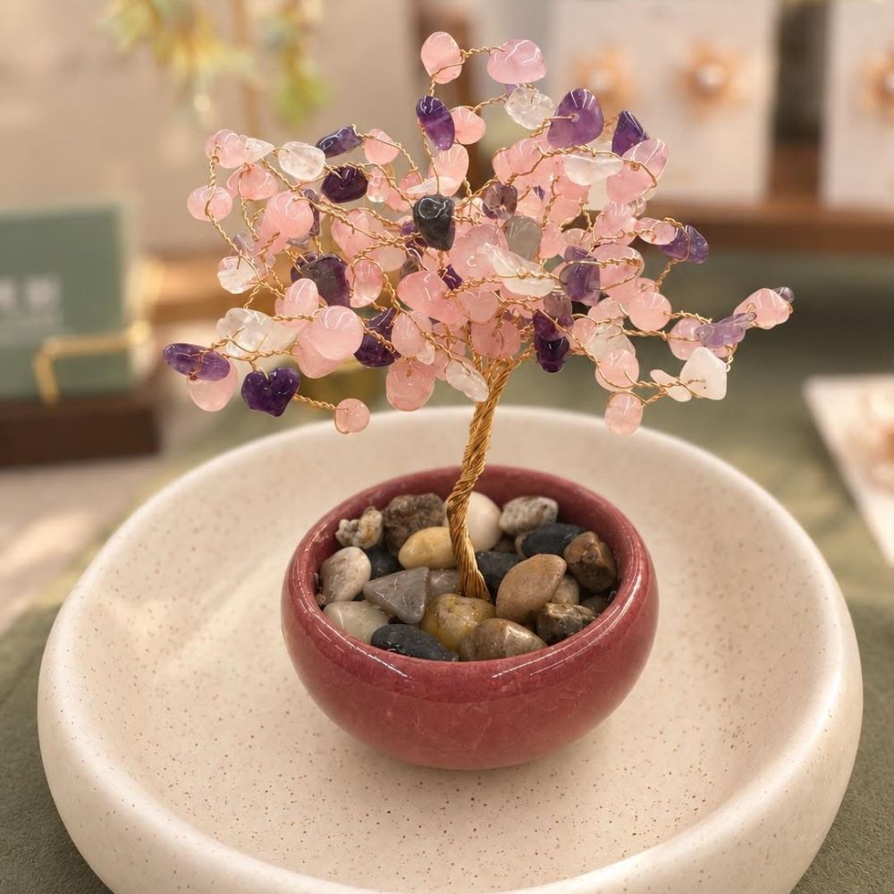 Rose Quartz Love Tree
