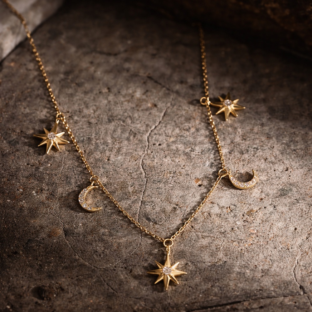 Moon star necklace — photo 2