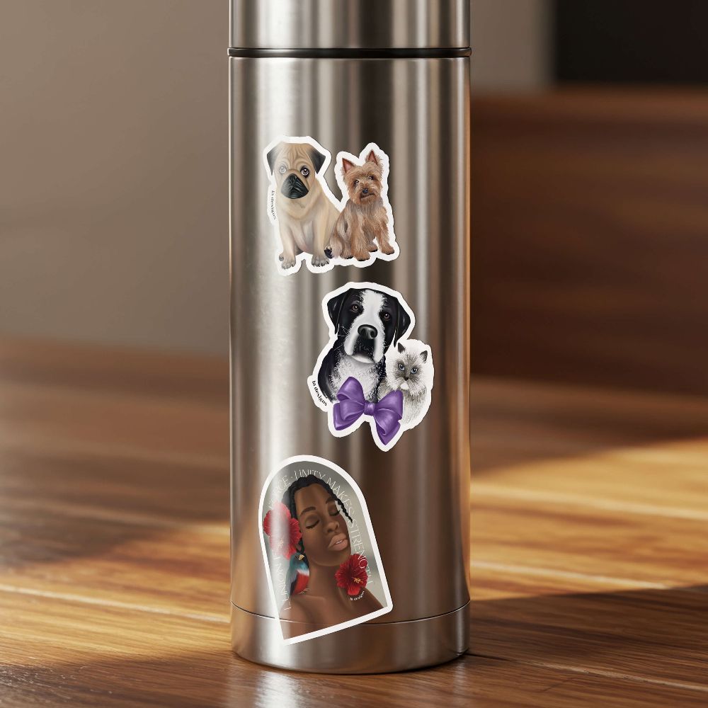 la designs Super Matte Vinyl Stickers