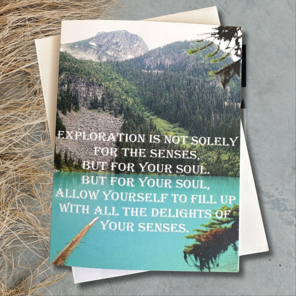 Exploration of the Soul, Poetic Greeting Card