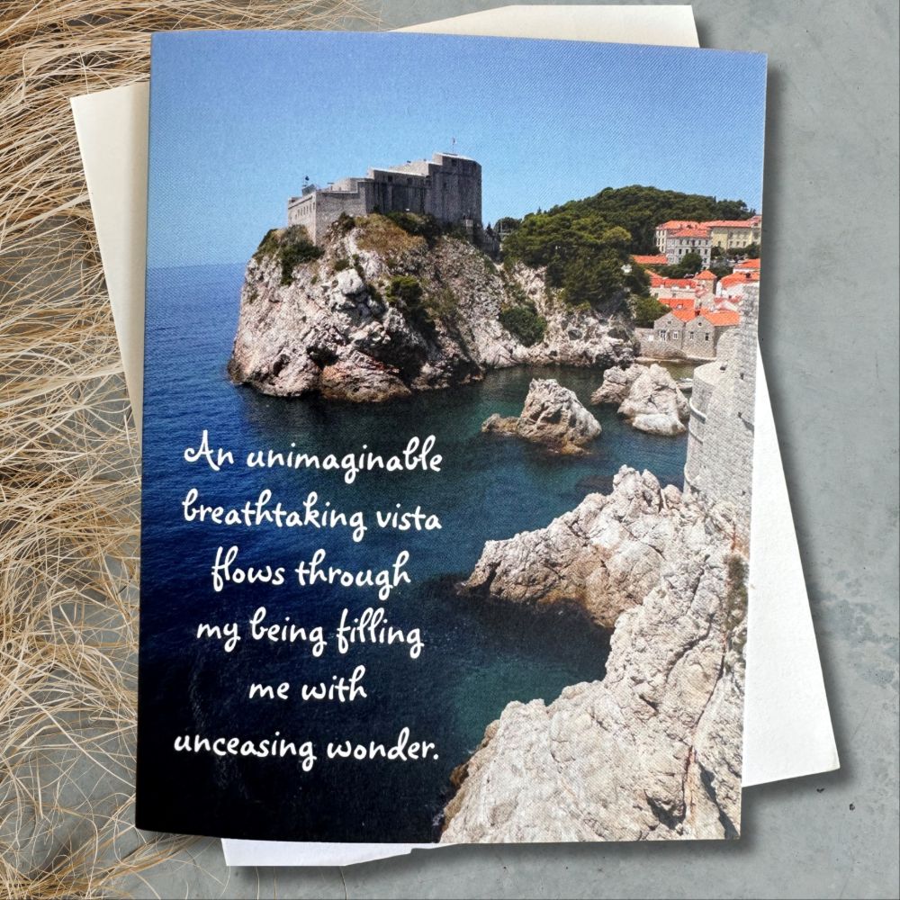 Unceasing Wonder, Poetic Greeting Card