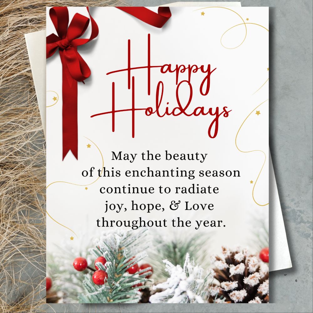 Happy Holiday's Greeting Card - Art Of Perspective