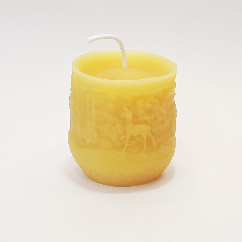 Beeswax Winter Scene Candle