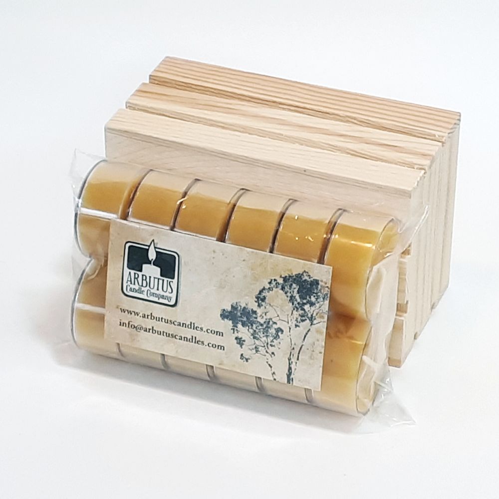Beeswax Tealight Candles x12