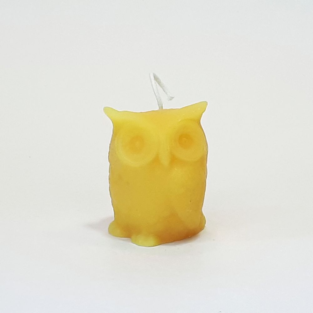 Beeswax Owl Candle