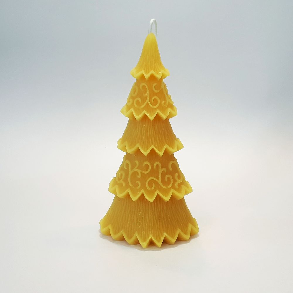Beeswax Decorated Tree Candle