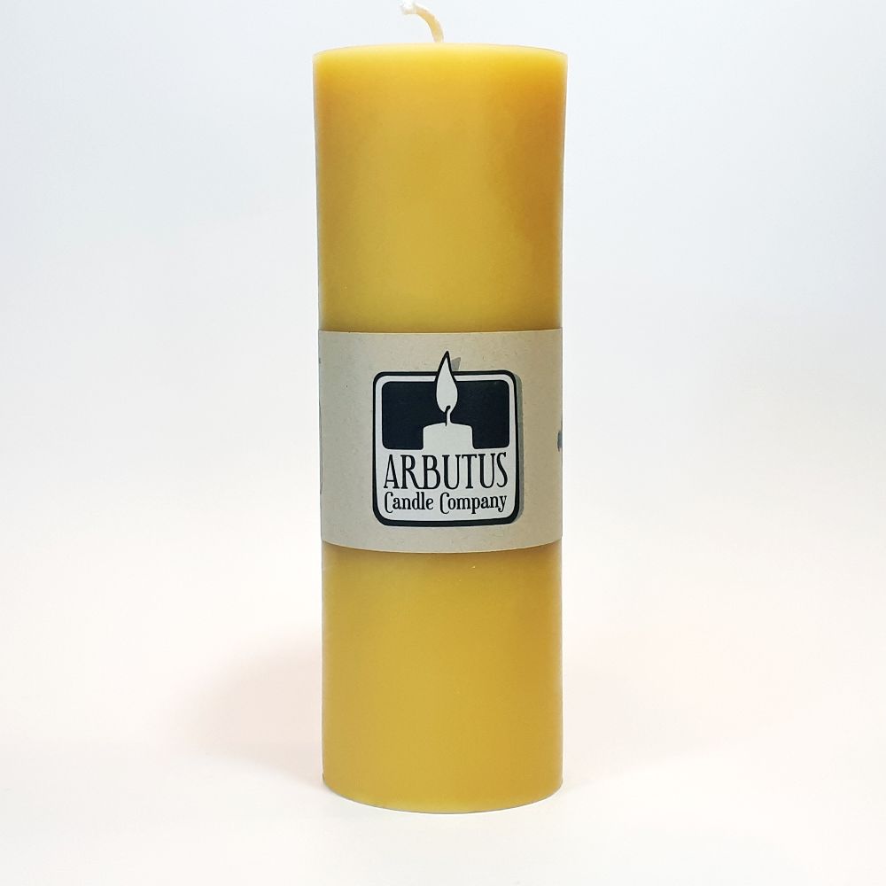 Beeswax 3”x9” Pillar Candle