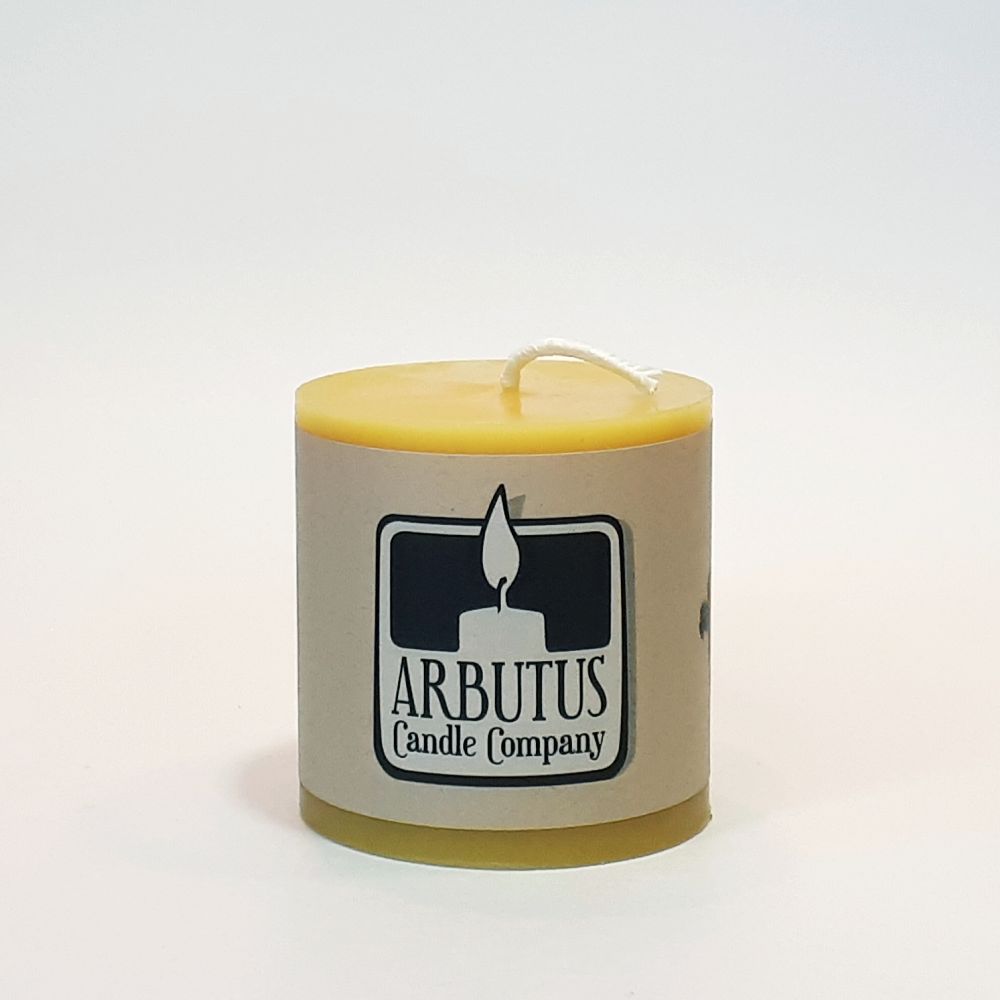 Beeswax 3”x3” Pillar Candle