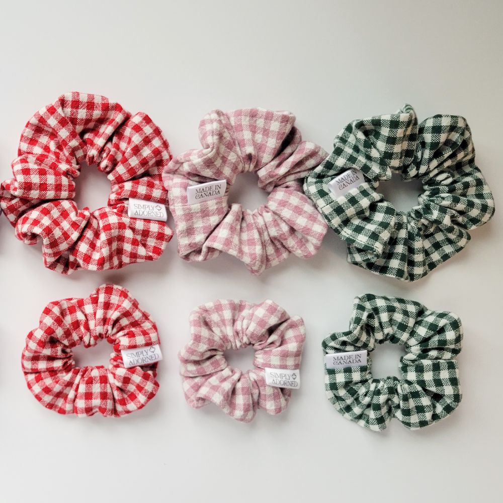 Mini Gingham Scrunchie — photo 3