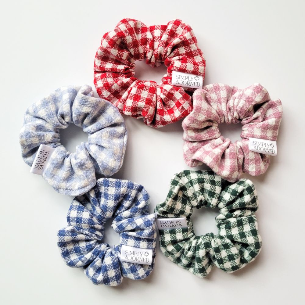 Mini Gingham Scrunchie — photo 4