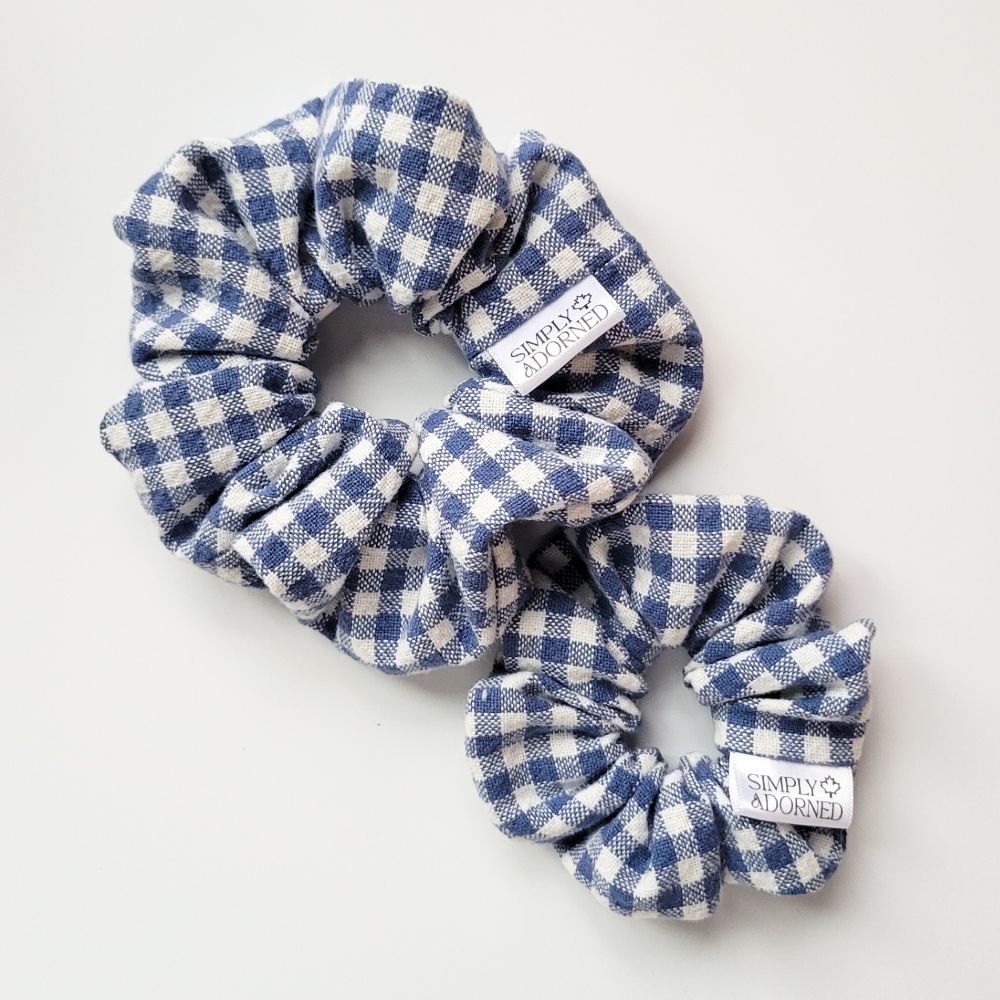 Mini Gingham Scrunchie