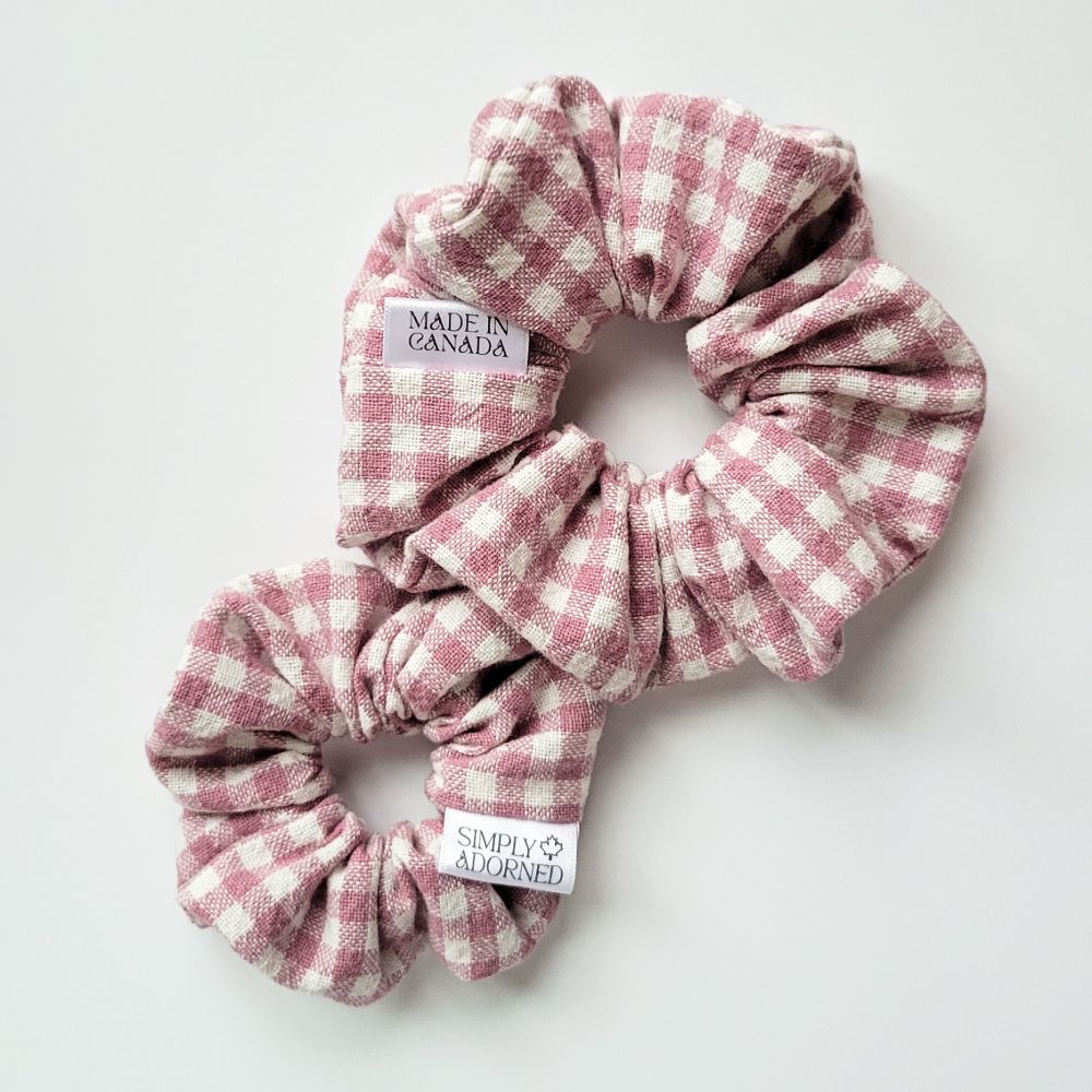 Mini Gingham Scrunchie — photo 6