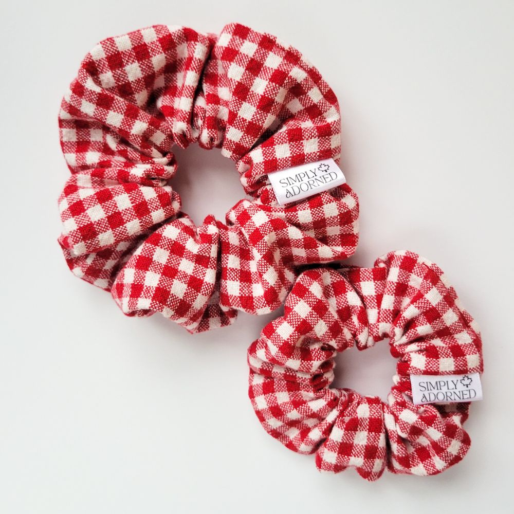 Mini Gingham Scrunchie — photo 7