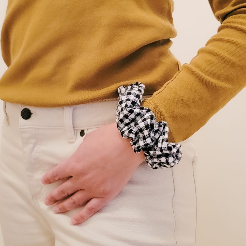 Cotton Gingham Scrunchie — photo 2