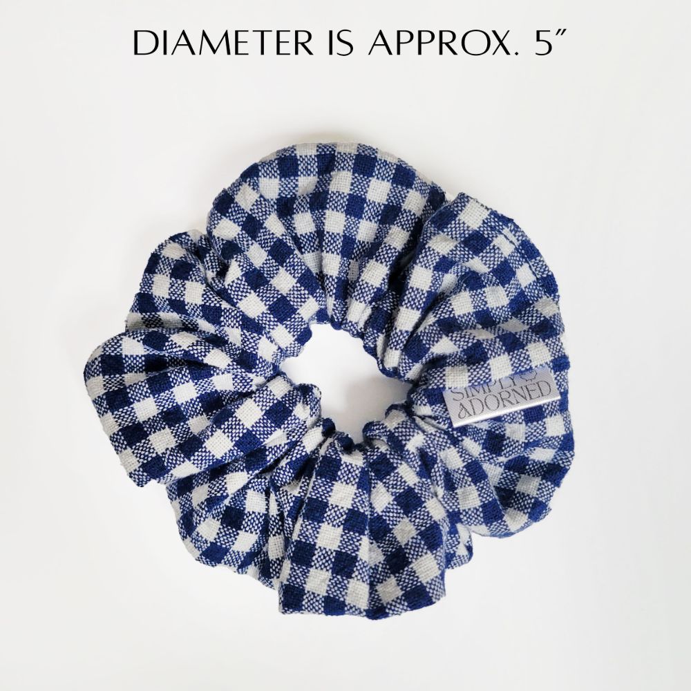 Cotton Gingham Scrunchie — photo 5