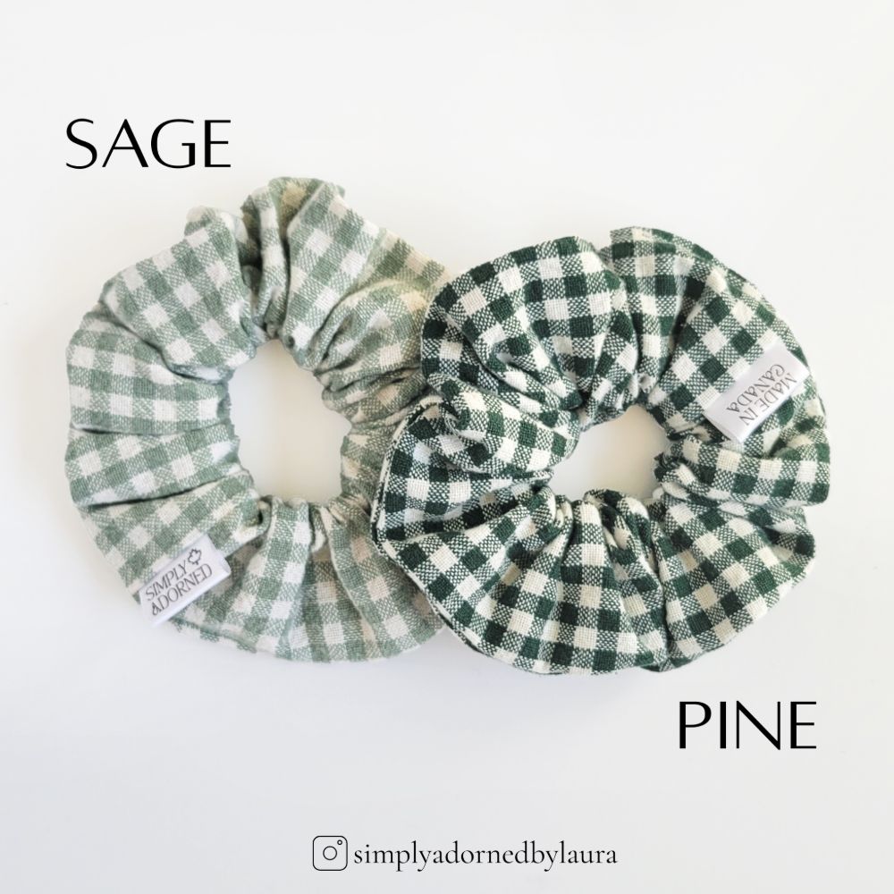 Cotton Gingham Scrunchie — photo 6