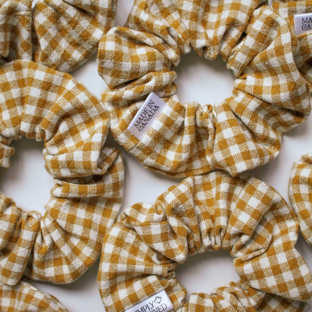 Cotton Gingham Scrunchie — photo 7