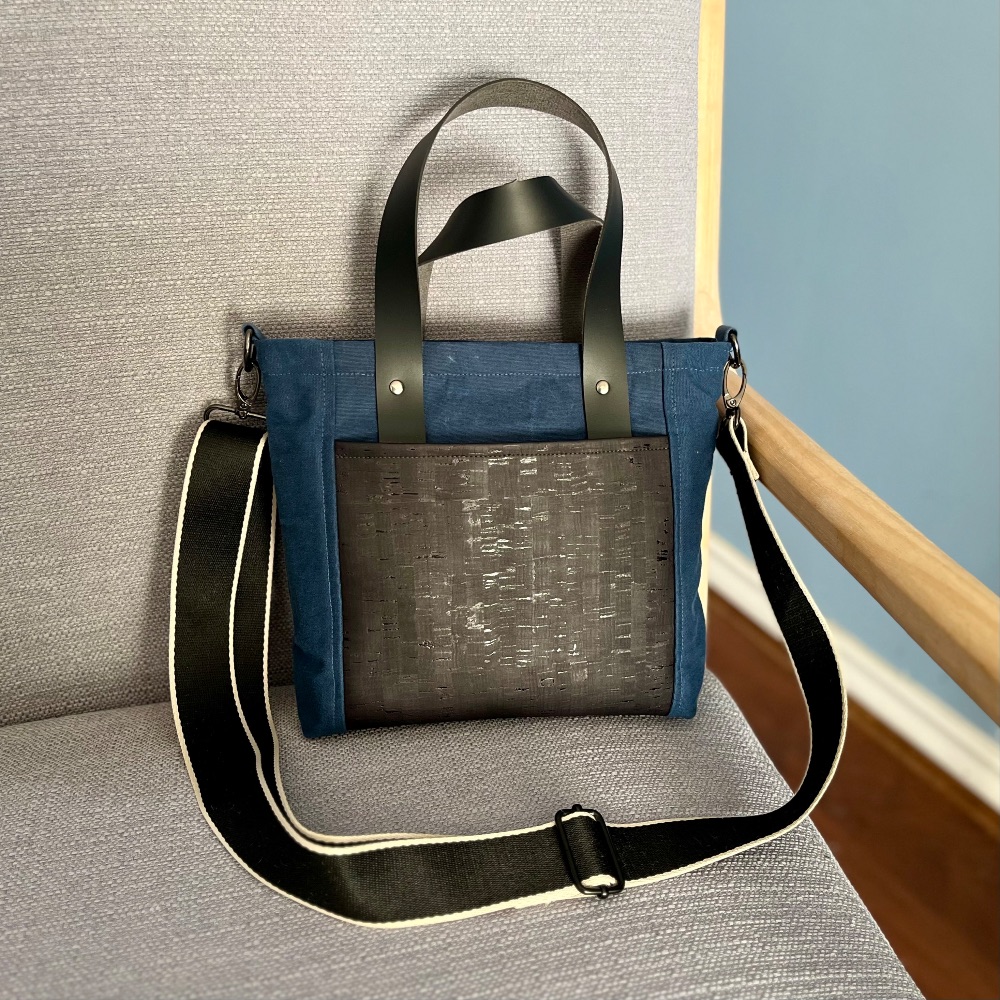 Canvas Cork Crossbody Bag
