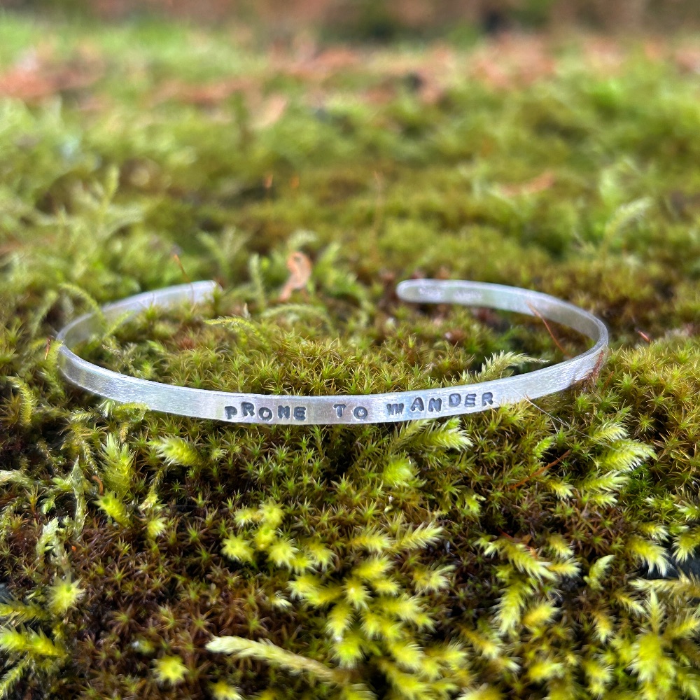 Phrase Stamped Bracelet (925 silver) — photo 2
