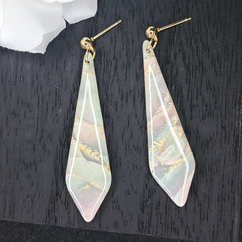 Leona Long Prism Agate Earrings - Dangles — photo 3