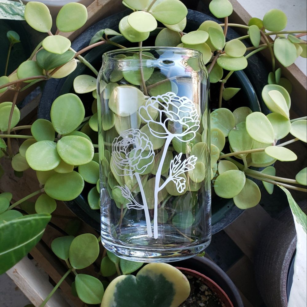 16oz Glass Tumbler - Wildflower — photo 4