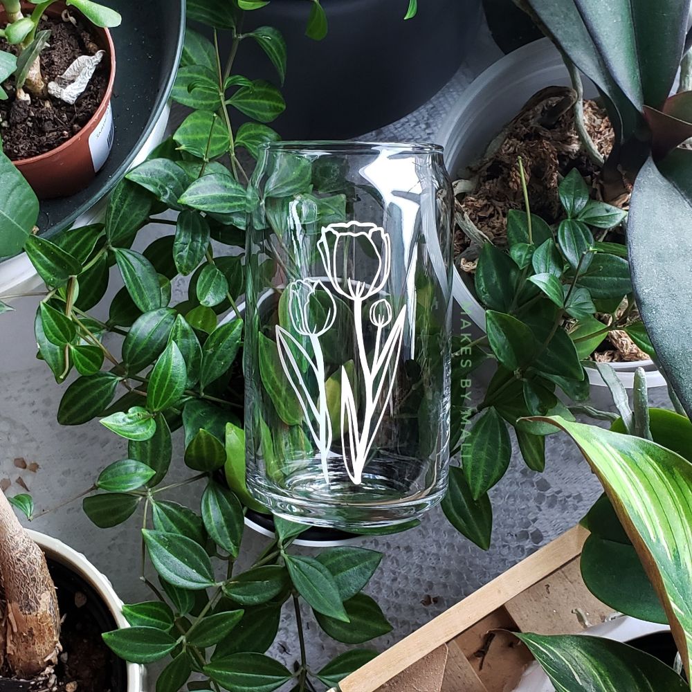 16oz Glass Tumbler - Wildflower — photo 7