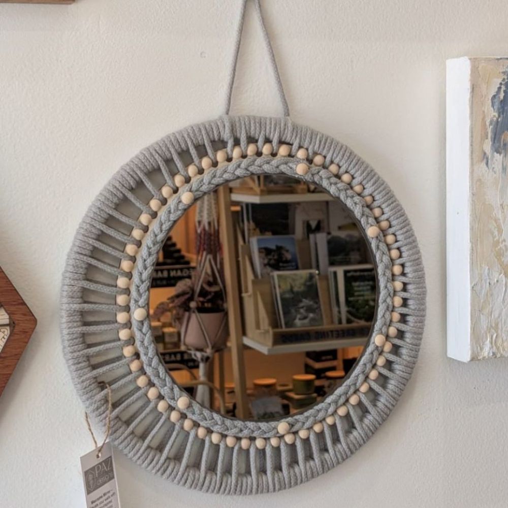 Macrame Decorative Mirror