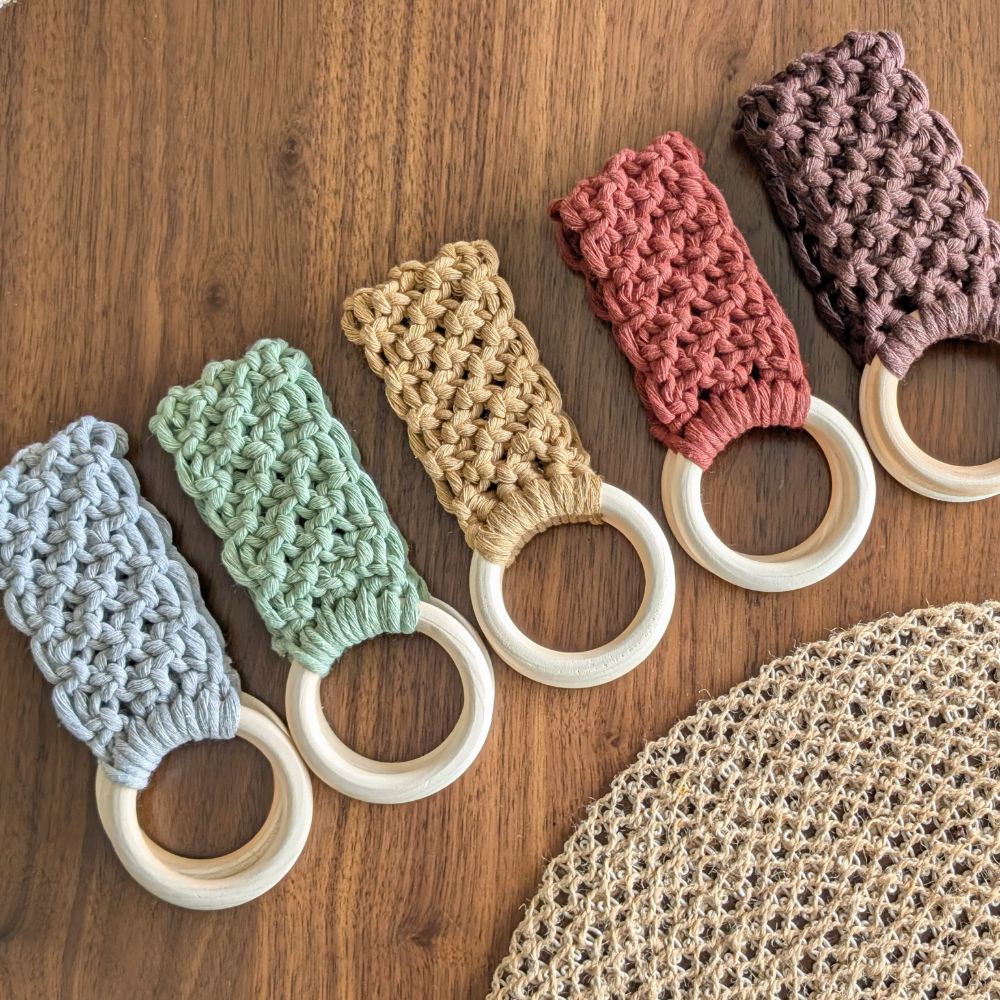 Macrame Kitchen Towel Holder