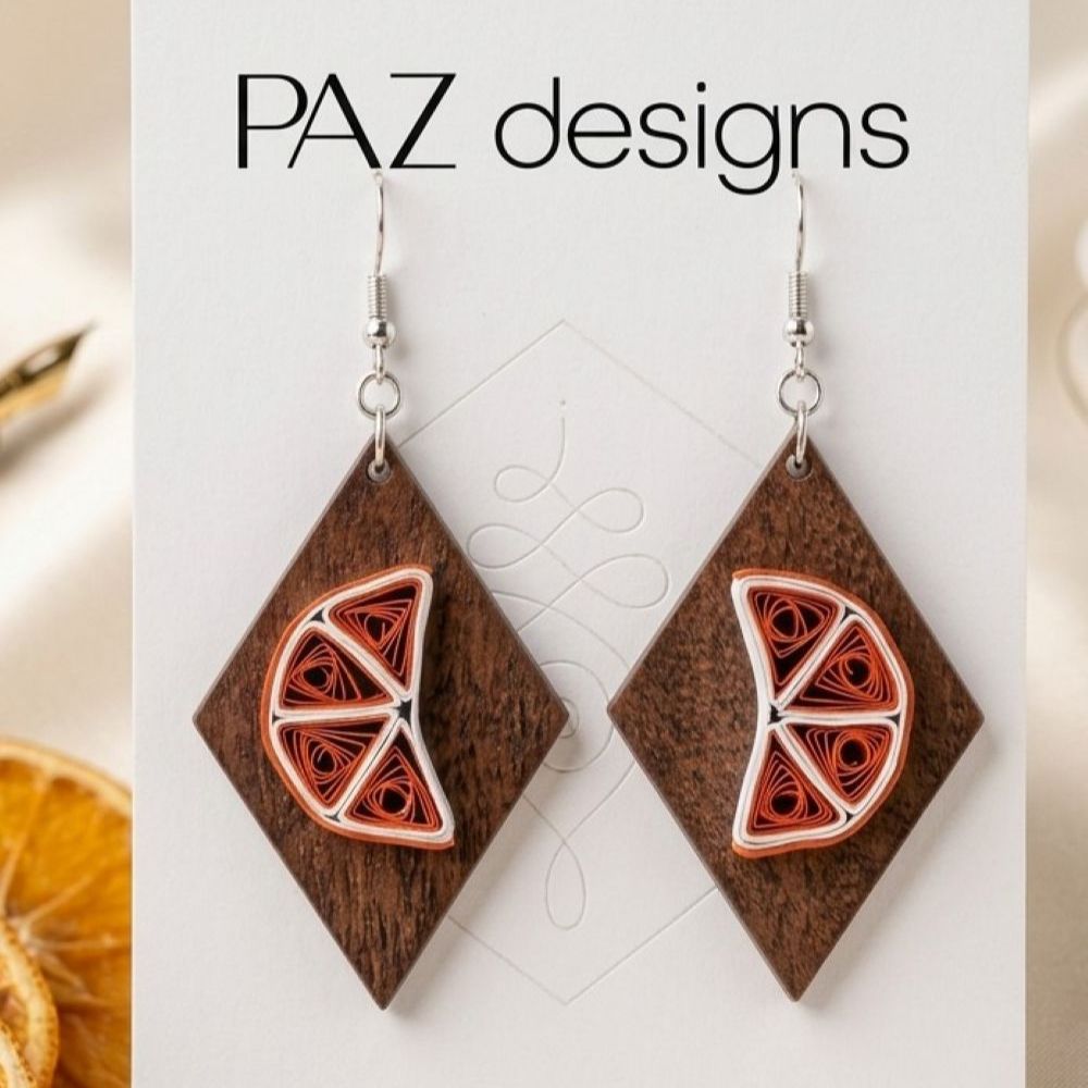 Paper Quilled Earrings — photo 2