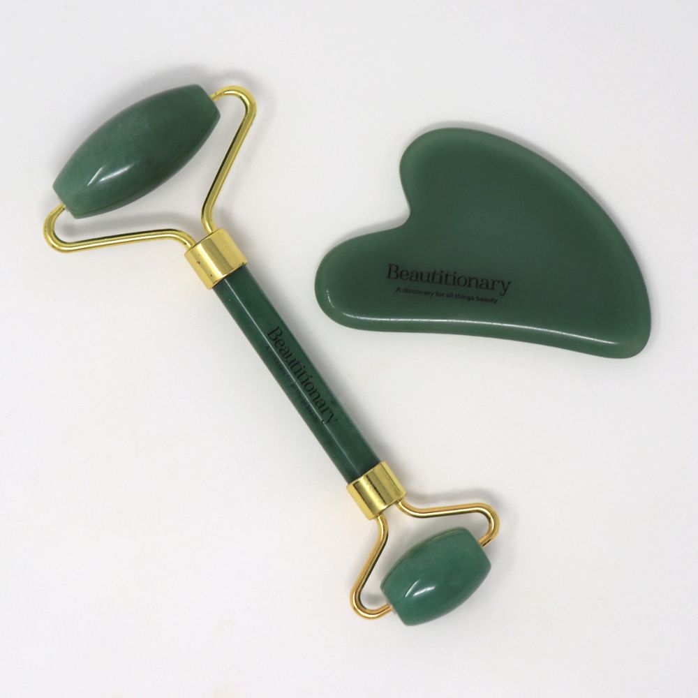 Green Jade+Gua Sha Set