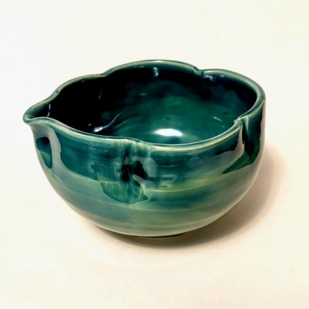 Sakura Blossom Matcha Bowl Jade Green