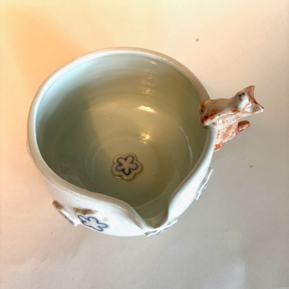 Sakura Matcha Bowl with Fox — photo 2