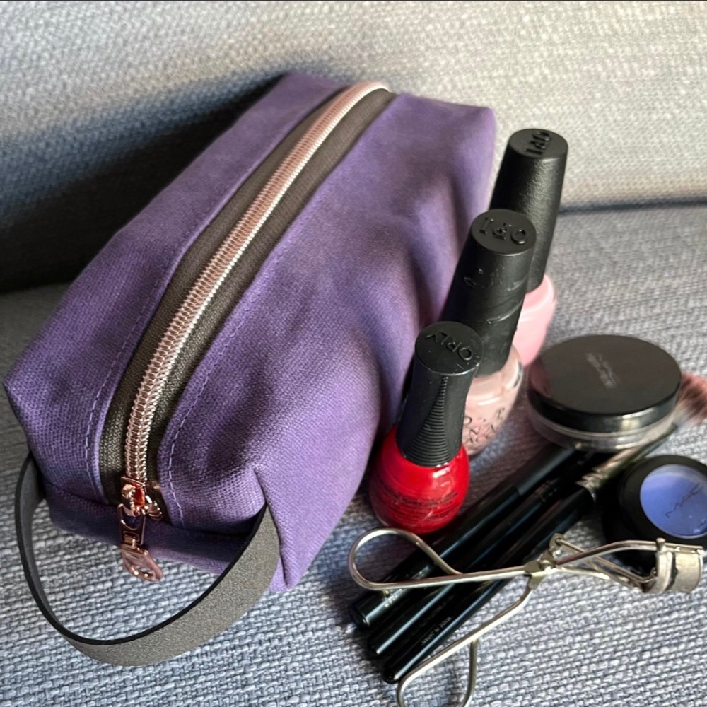 Waxed Canvas Boxy Pouch