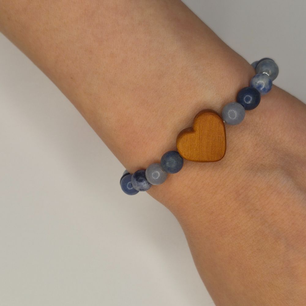Wooden Heart Bracelet