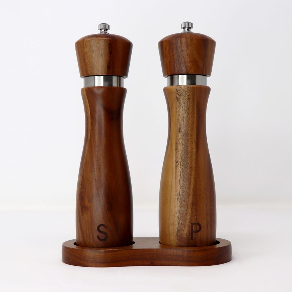 Artisan Avenue Salt And Pepper Wooden Grinder Set