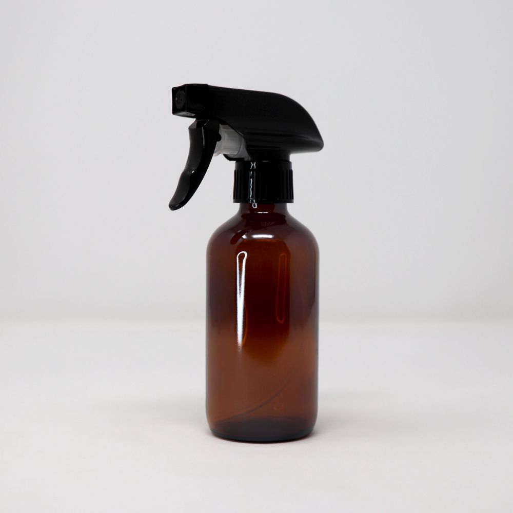 Amber Glass Bottle with Trigger Spray — photo 3