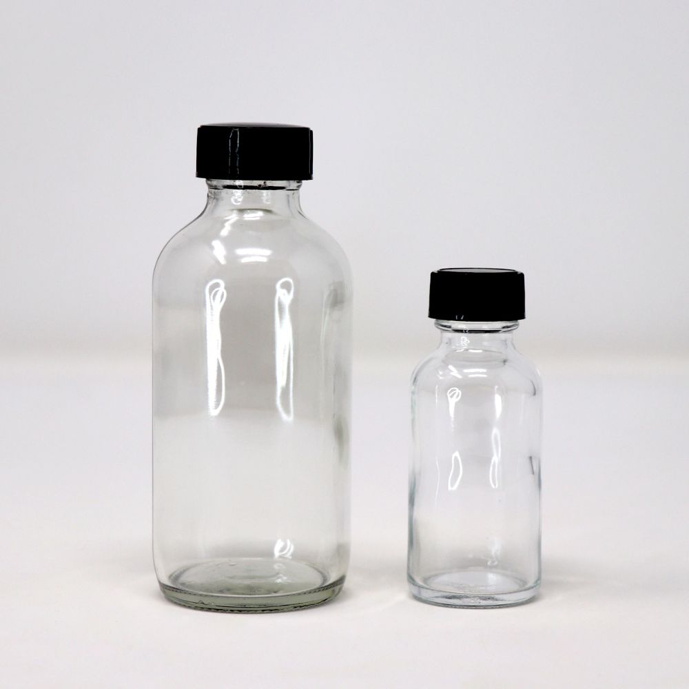 Artisan Avenue Clear Glass Bottle with Cap