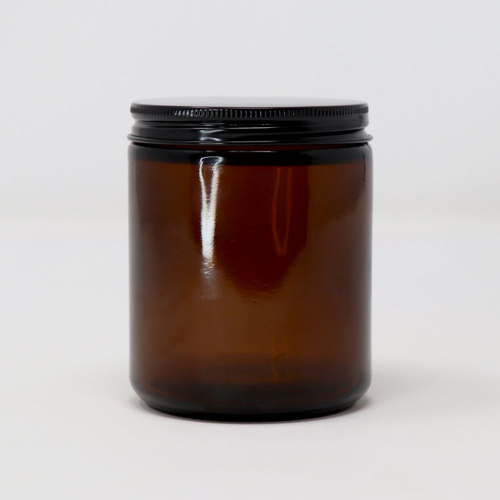 Artisan Avenue Amber Glass Jars with Cap — photo 2