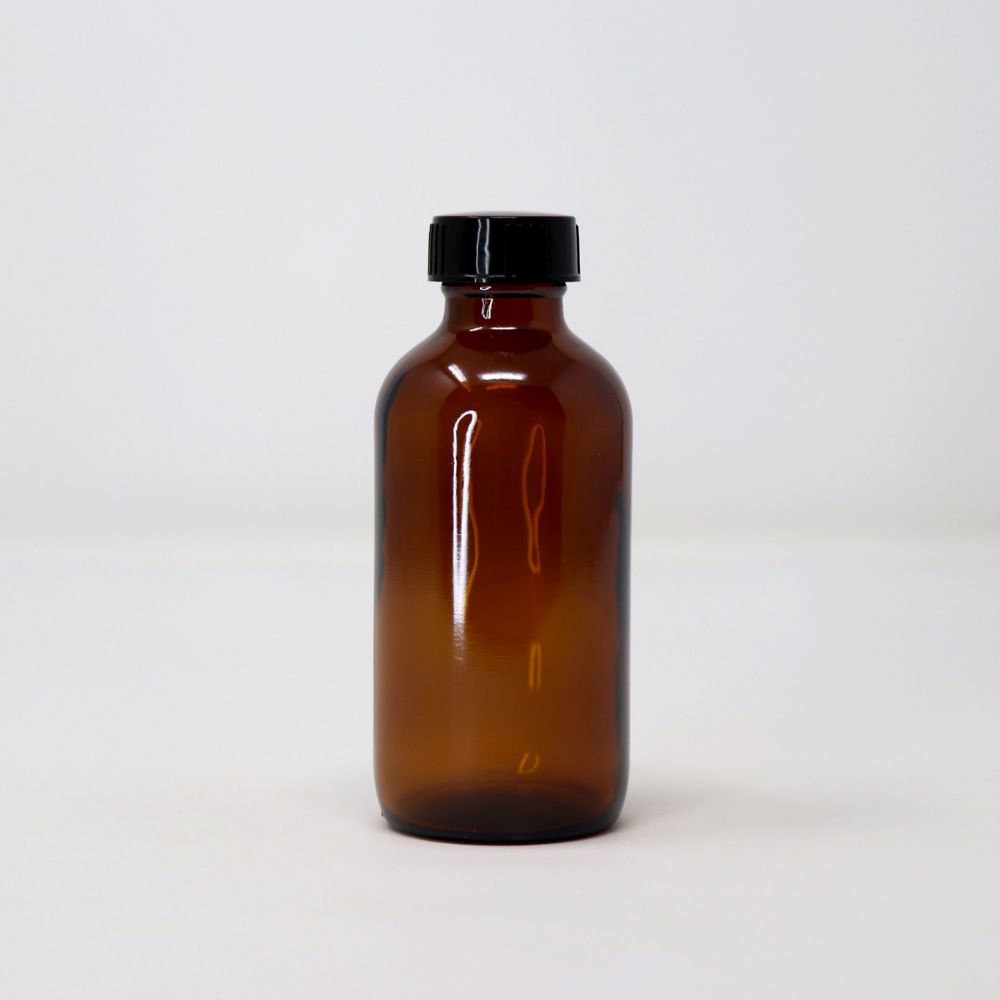 Artisan Avenue Amber Glass Bottle with Cap — photo 5