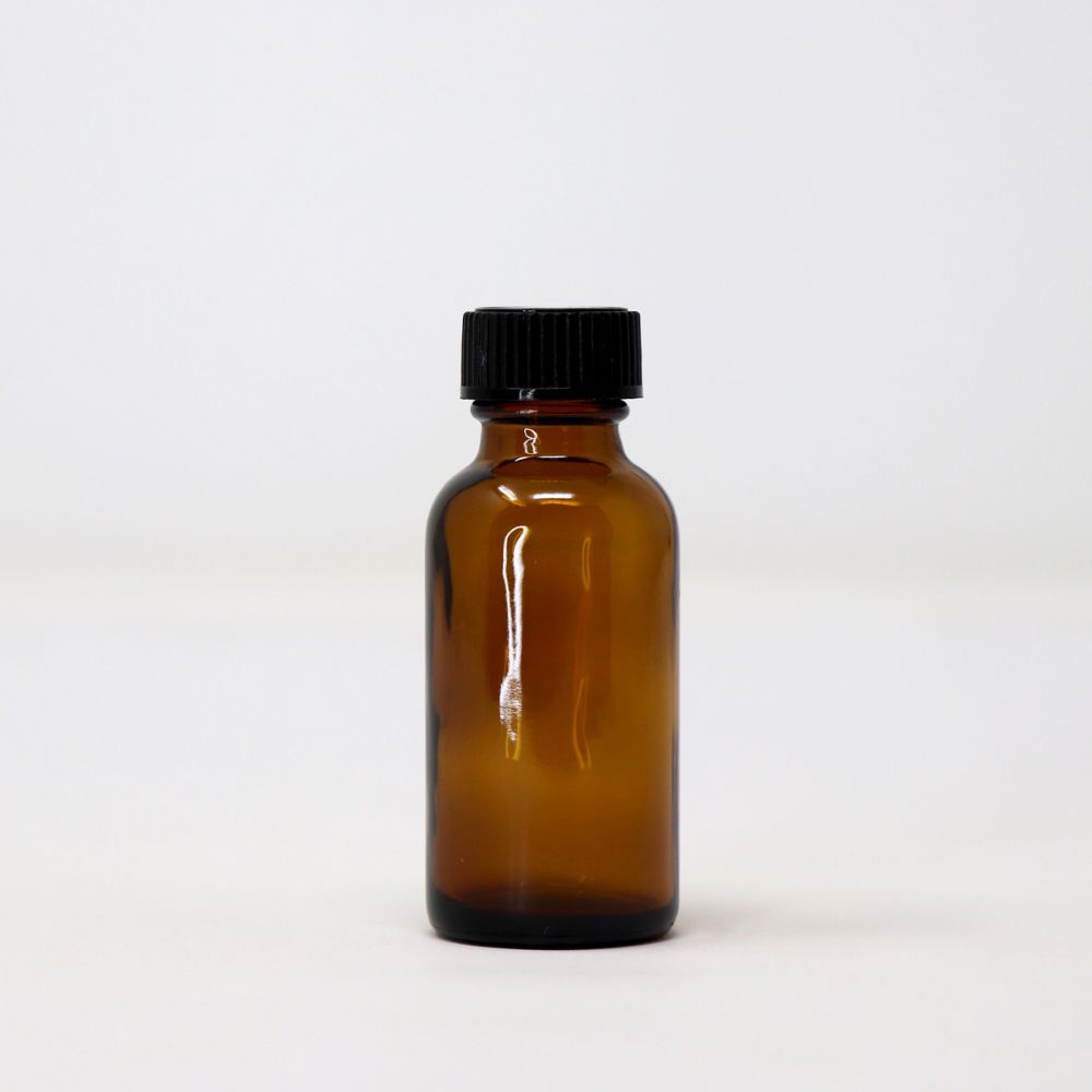 Artisan Avenue Amber Glass Bottle with Cap — photo 7