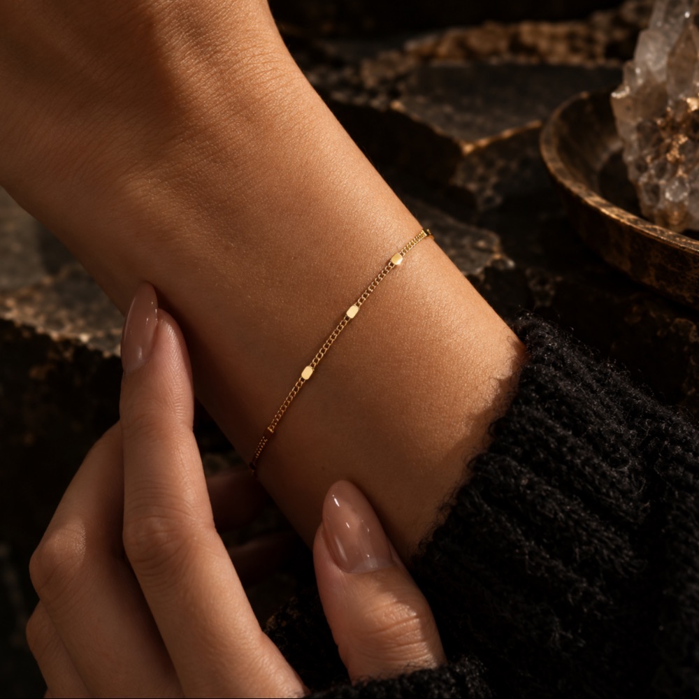 Sterling silver & gold filled mini bracelet — photo 2