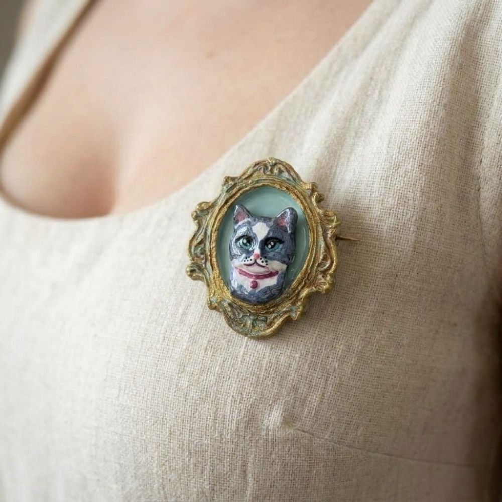 PG Cat Brooch