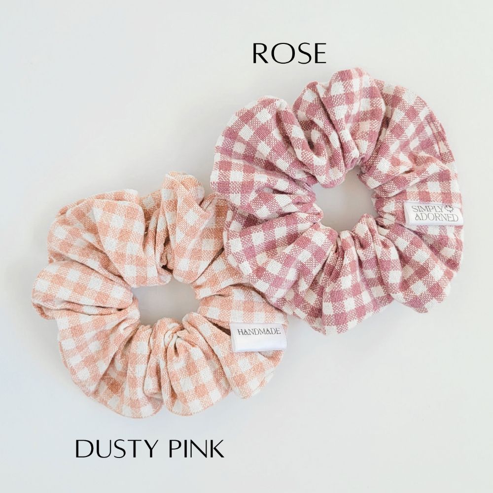 Cotton Gingham Scrunchie — photo 9