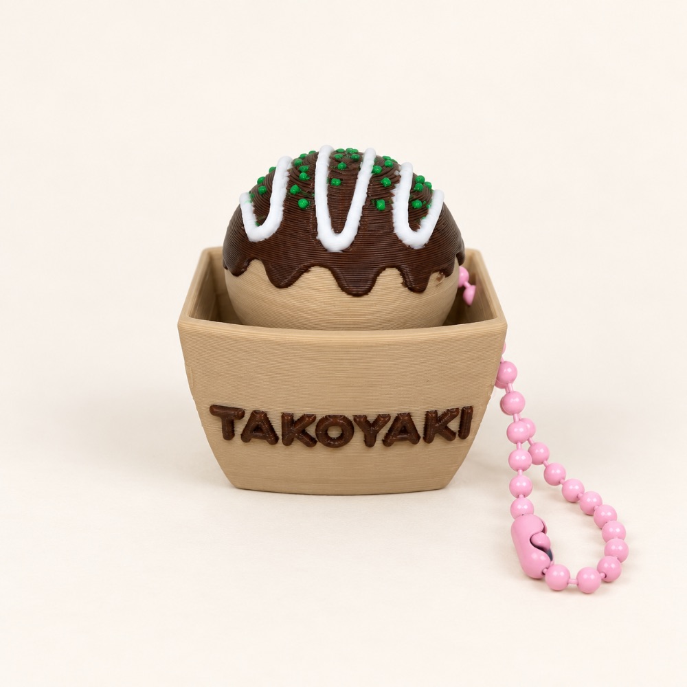 Takoyaki Clicker Keychain