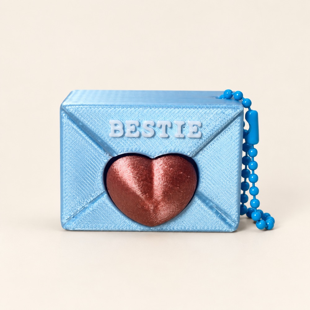 Bestie Heart Keychain