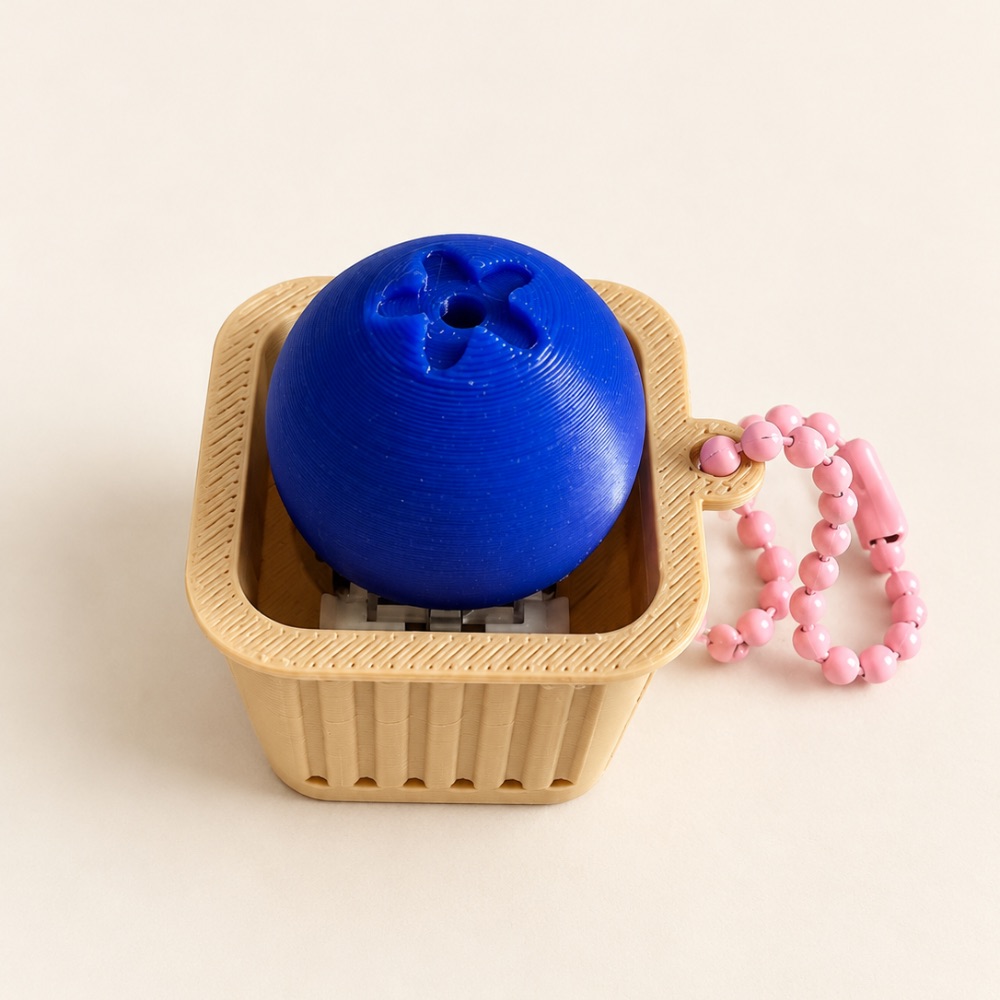 Blueberry Clicker Keychain