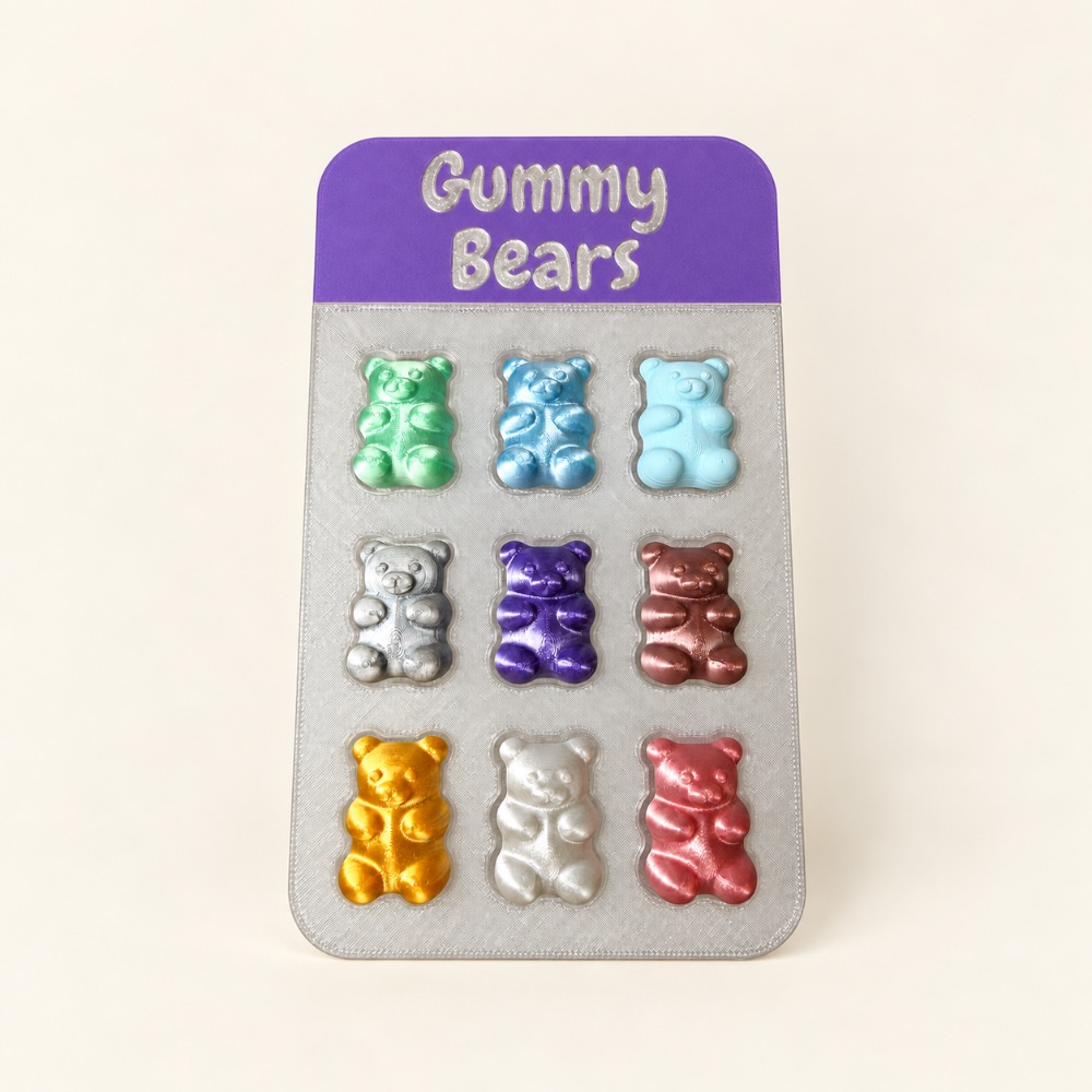 Gummy Bears – 9-Piece Clicker Set